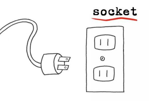 電源插座用英語怎么說？